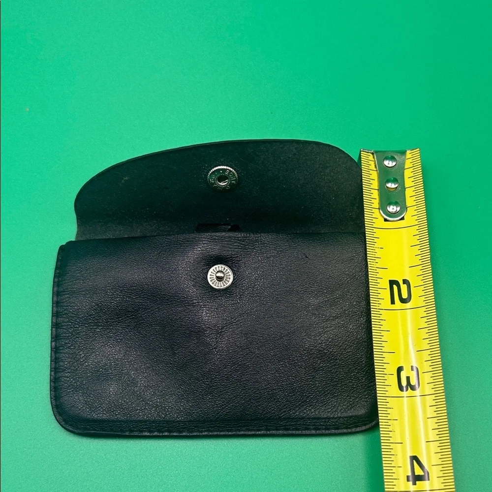 Black Custom Made Leather Card Wallets Set/3